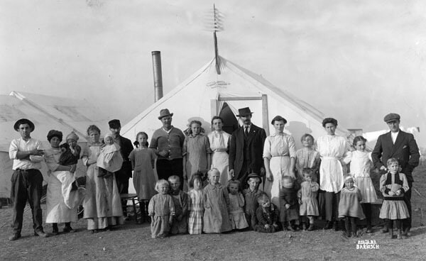 Бастующие  семьи, 1914 г