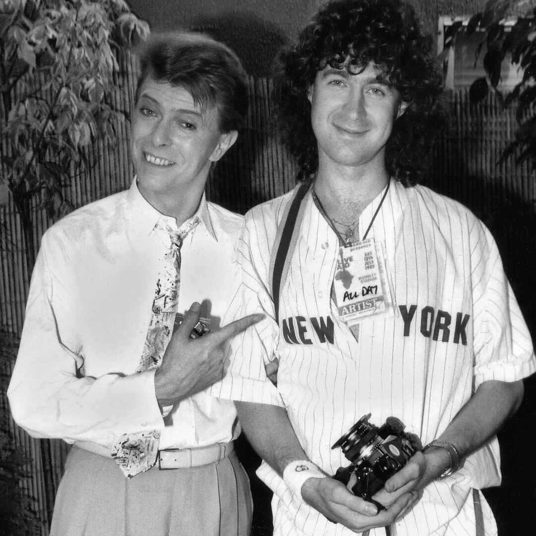 Дэнис О'Риган с Дэвидом Боуи