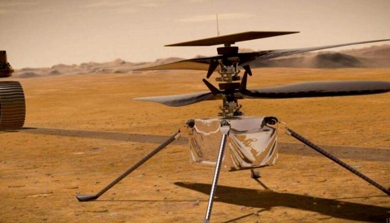 Вот Ingenuity, мини-вертолет NASA.
