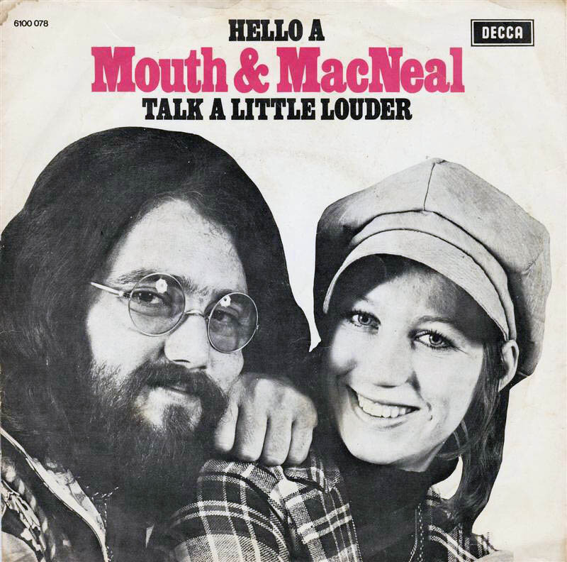 Обложка сингла "Hello A" голландского поп-дуэта Mouth & McNeal.