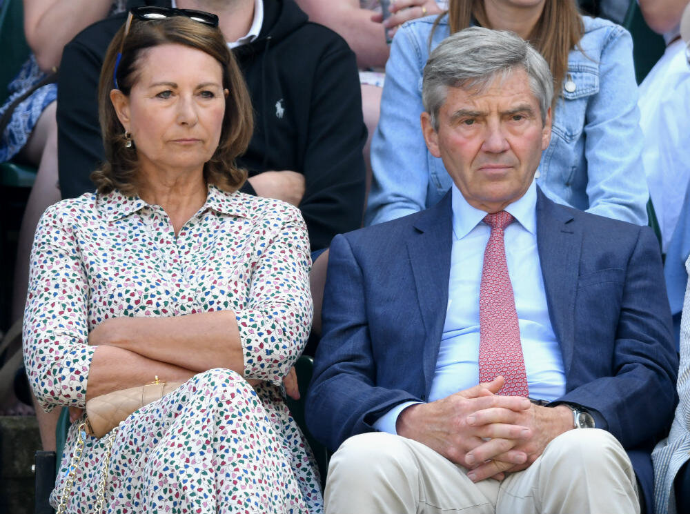 Кэрол и Майкл Миддлтон на Уимблдоне, 11 июля 2018 