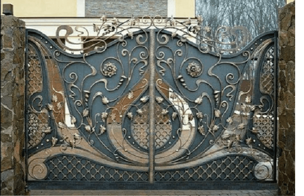 Растительные мотивы с классической сеткой