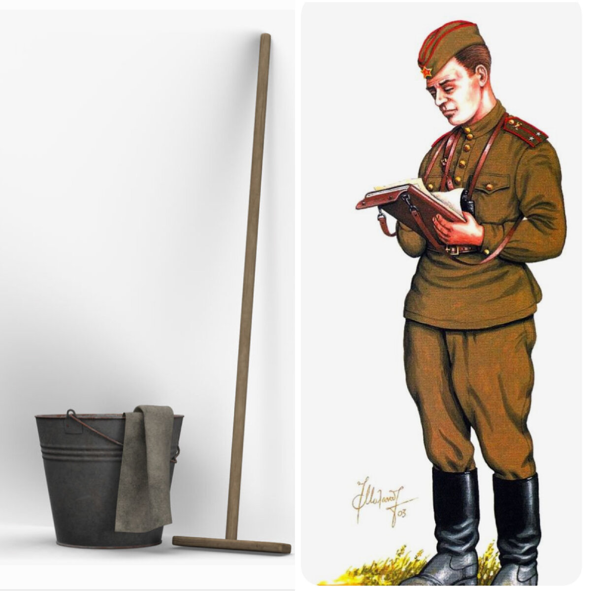 "Товарищ, преподаватель, а где вода?!", коллаж автора.