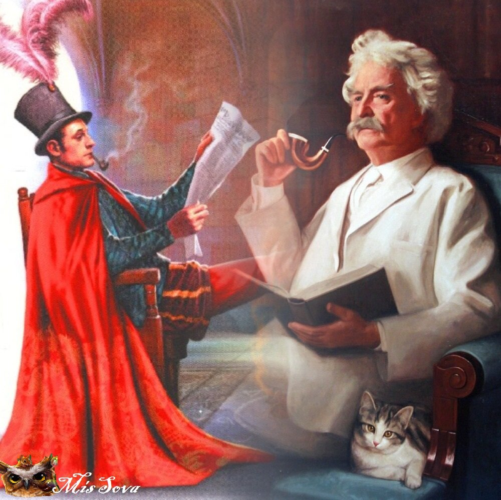 Писатель и его герой. Когда вымысел захватывает воображение. Коллаж авторский