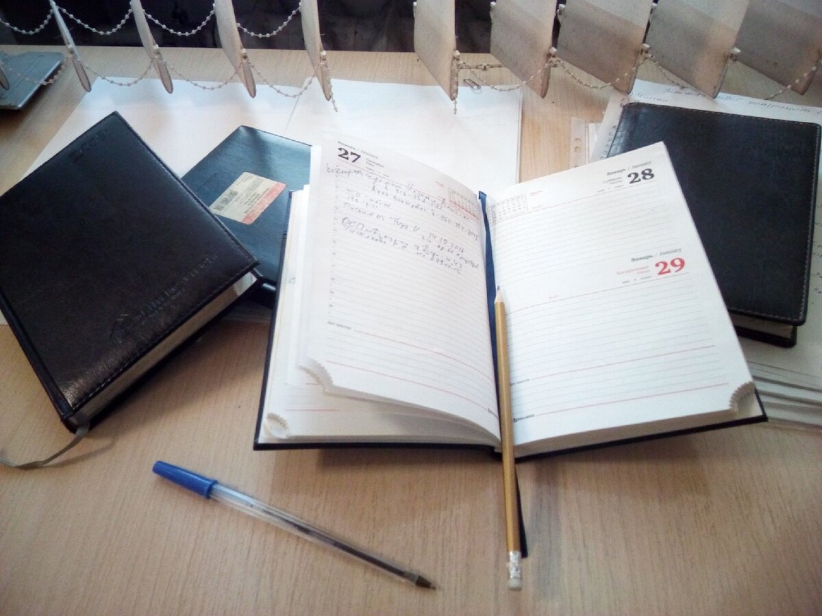 Блокноты начальника начальников участков))