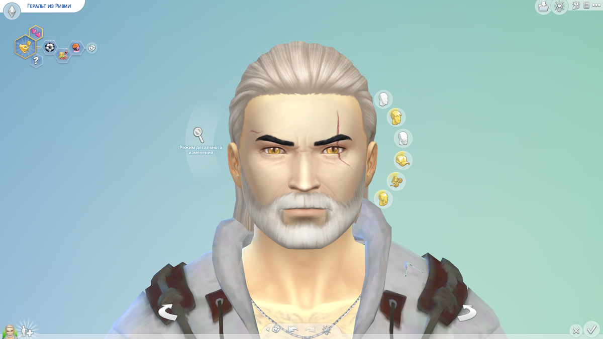 Геральт в sims 4 (можно листать) 