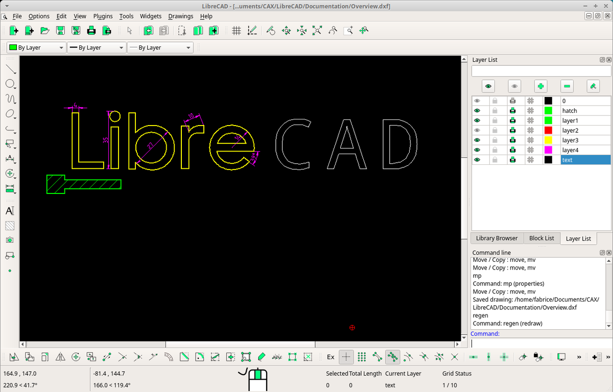 После шести лет разработки доступен выпуск свободной системы автоматизированного проектирования LibreCAD 2.2.