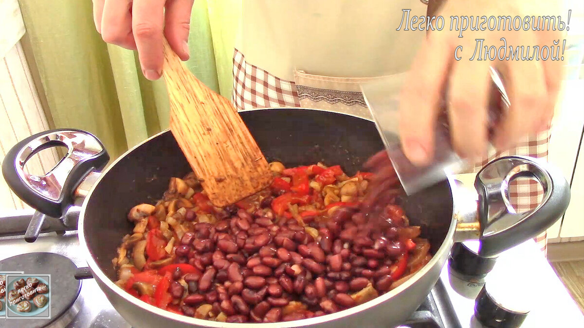 Это блюдо порадует Вас своим вкусом. Теплый овощной салат с фасолью.  Постное (вегетарианское) блюдо. Легко приготовить! | Легко приготовить! С  Людмилой! | Дзен