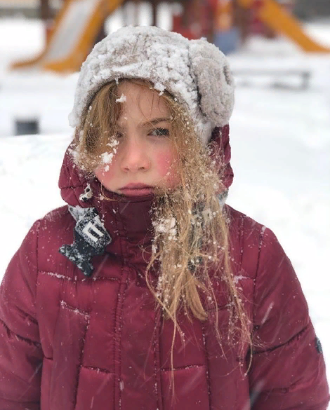 Марфа на прогулке