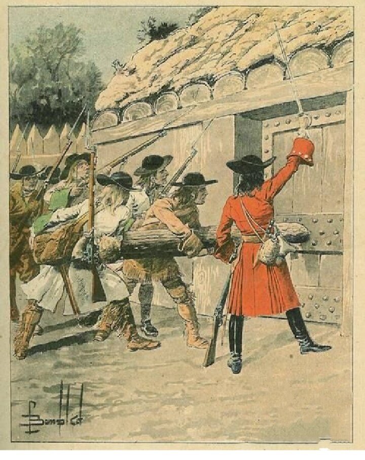 Взятие форта Монмонси в 1688 году д'Ибервилем