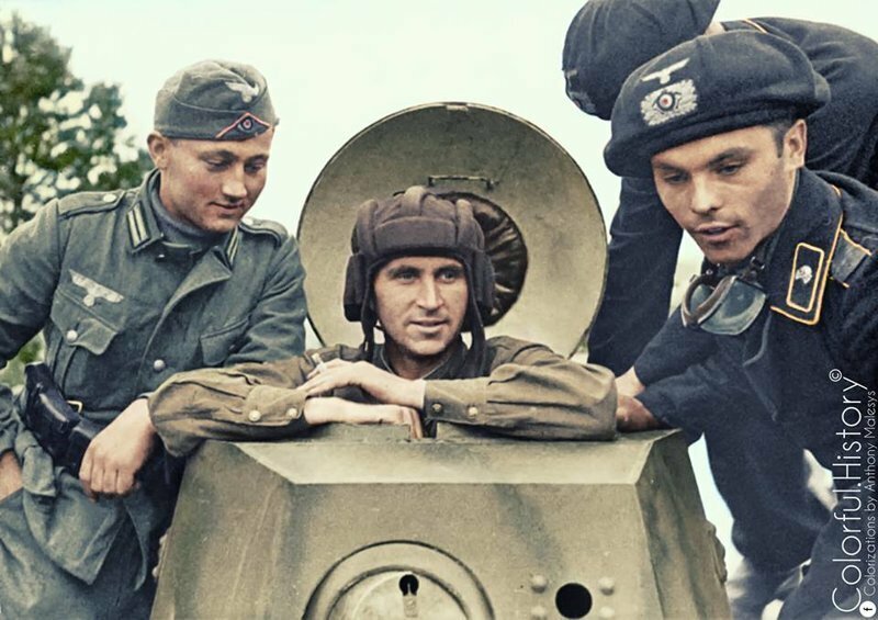 Первая встреча советских и немецких танкистов под Брестом в сентябре 1939 года. 