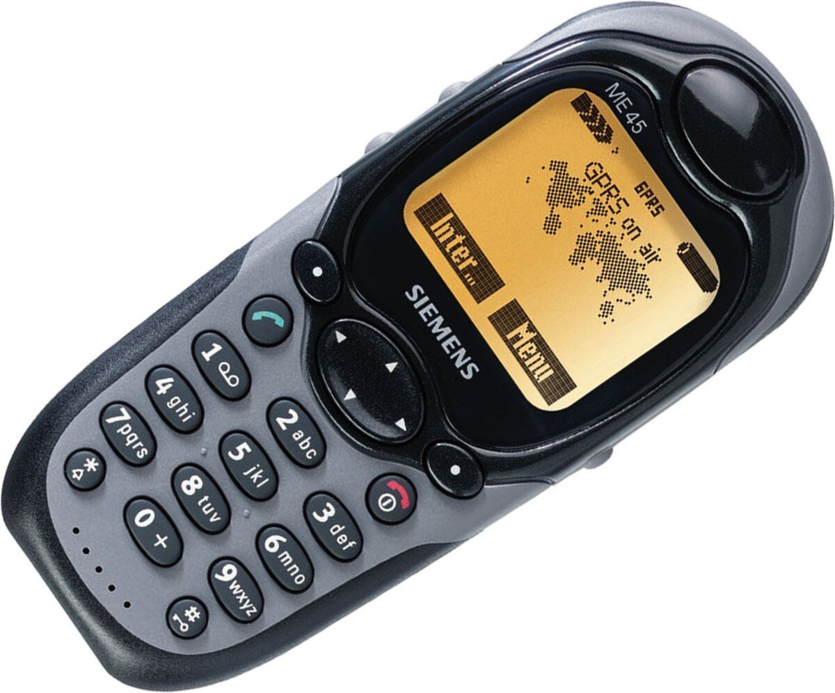 Siemens ME45 (2001год) Дисплей Черно-белый, 101 x 80 точек, 5 строк