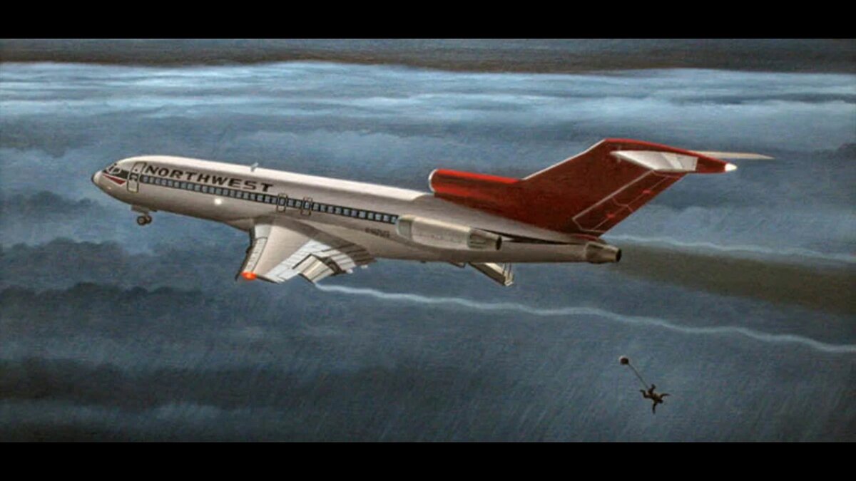 Прыжок Дэна Купера из Boeing 727-51 авиакомпании Northwest Orient Airlines