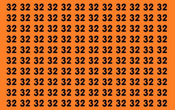 Числа 32. Тренировка внимательности 