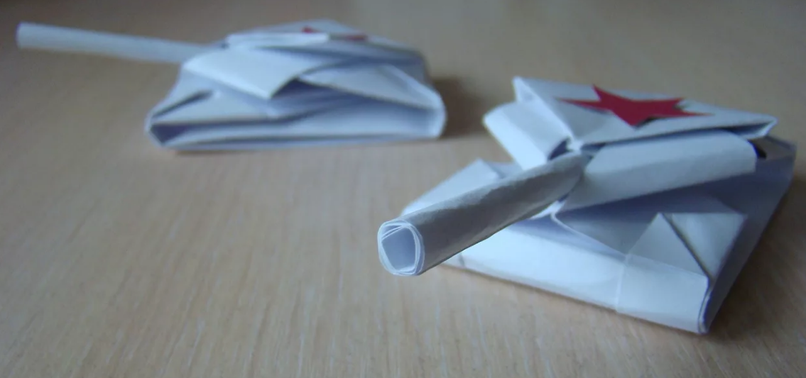 Журавлик из бумаги - схема сборки оригами по шагам