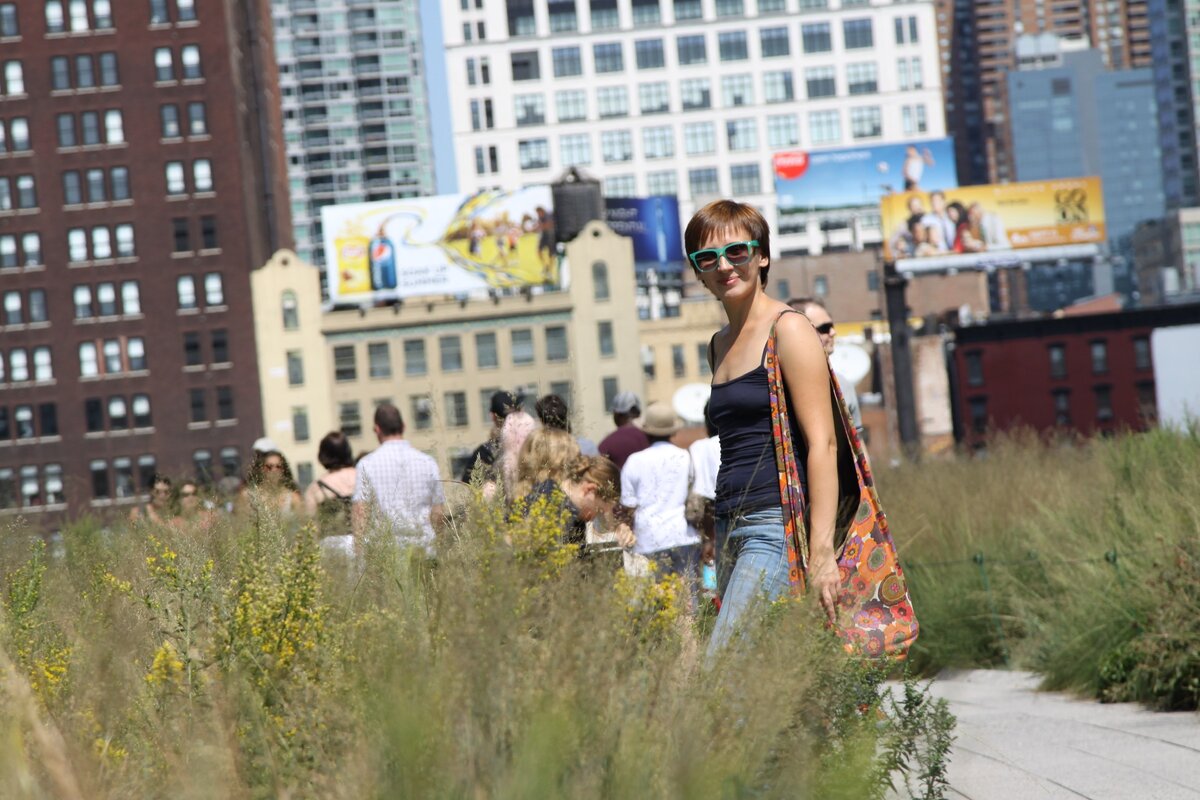 Это я в парке Хай Лайн