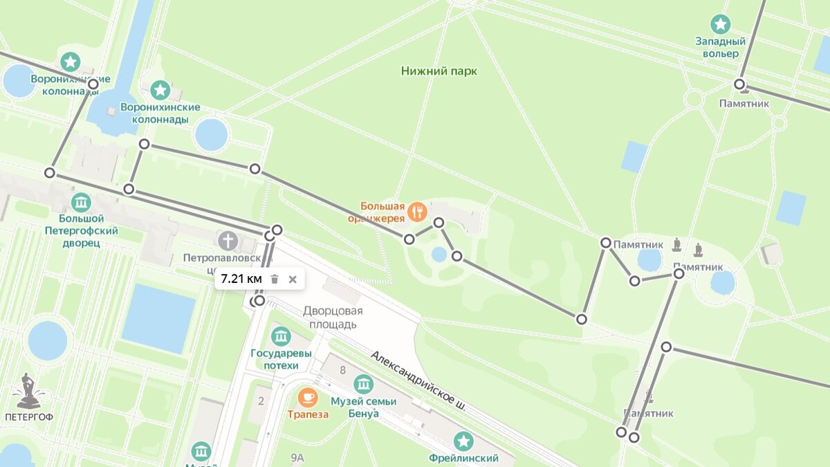 Парк петергоф план парка нижний