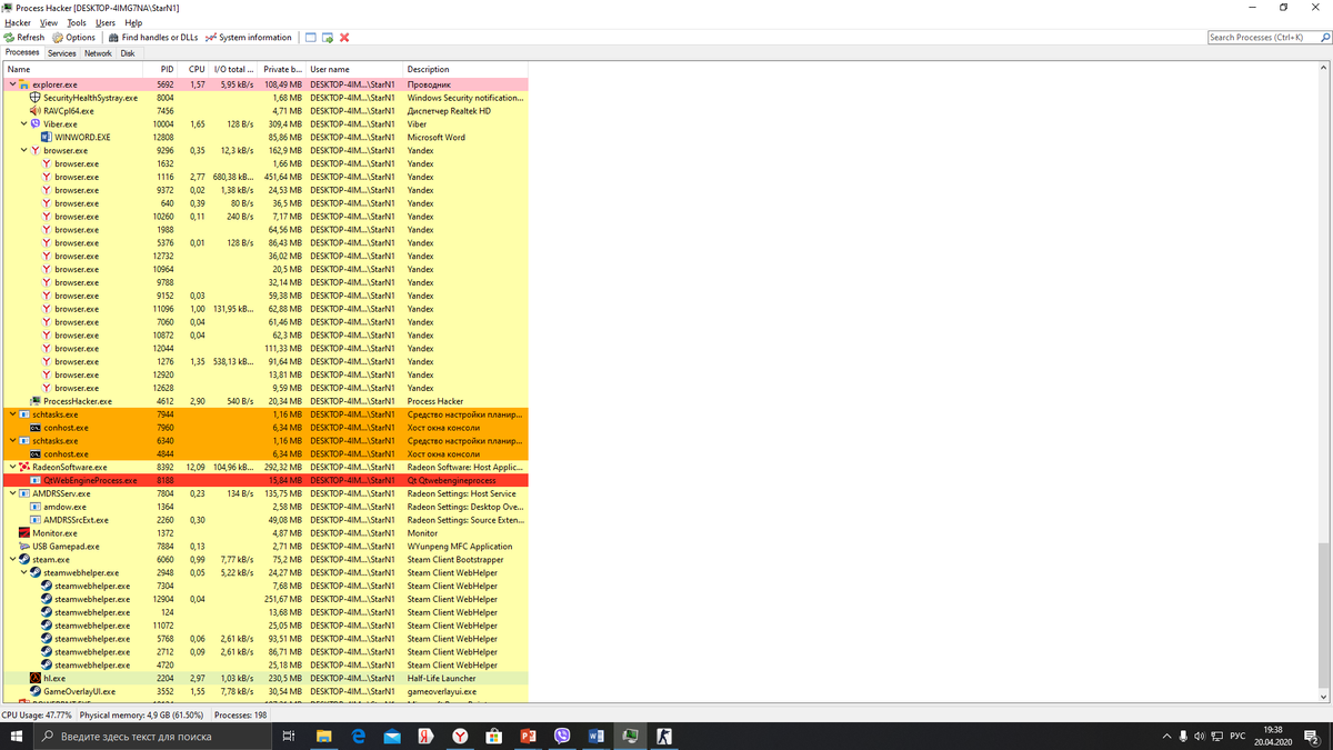 Обозначается как hl.exе , counter-strike : global offensive будет обозначаться как csgo.exe