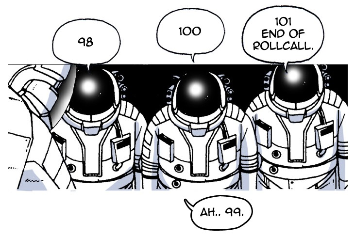 98, 100, охх...,а 99? 101, расчёт окончен.