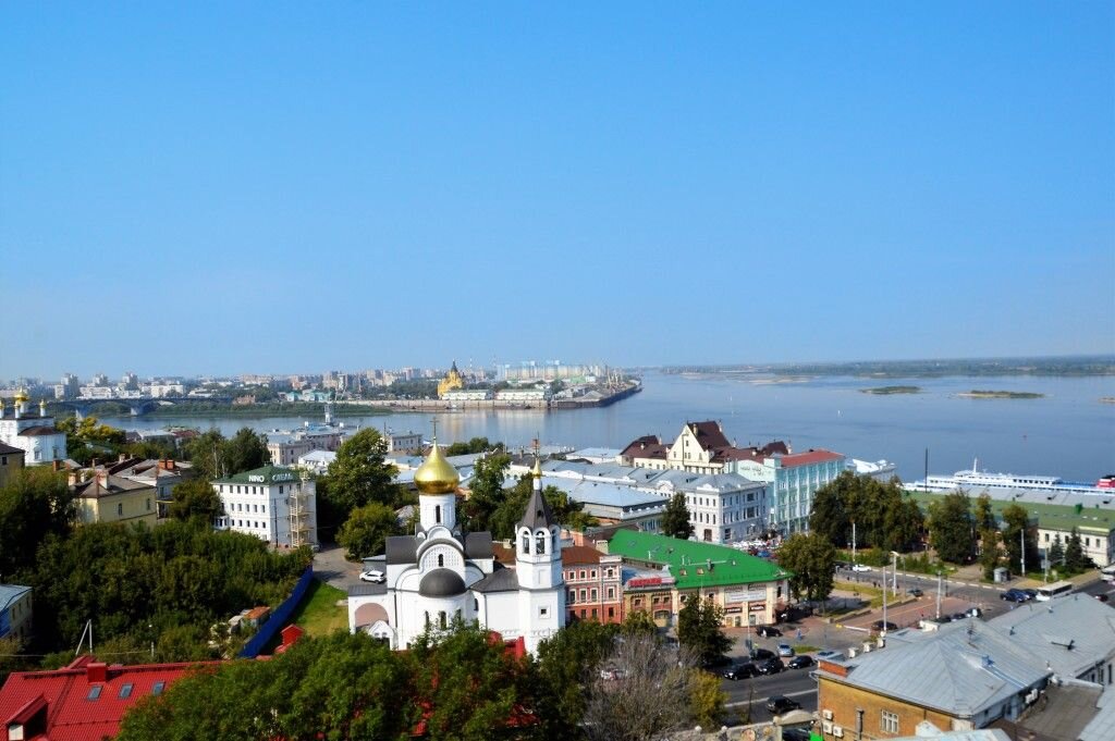 Мой любимый Нижний Новгород. Вид на Стрелку. Фото автора