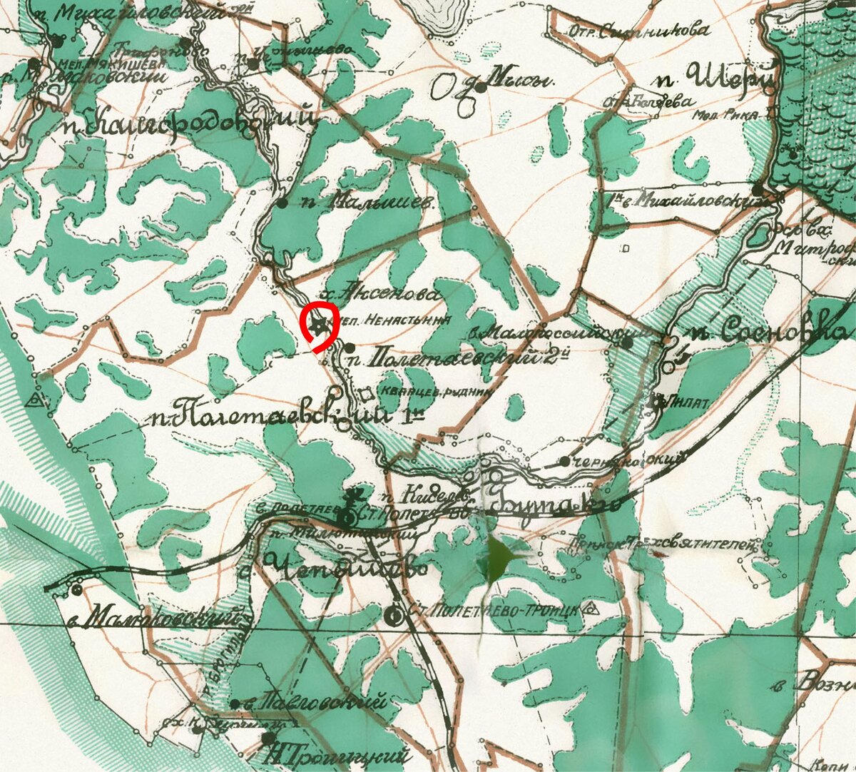 Место, где когда-то стоял хутор Аксеновский (Аксенова)