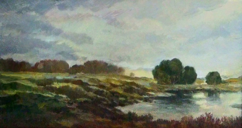 С. М. Салаватов — "Осенний пруд", 1990 год