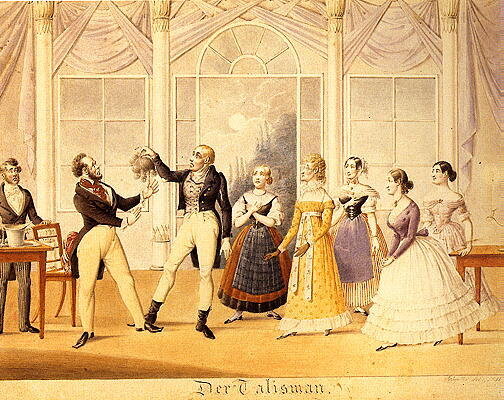 Szene aus „Der Talisman“ von Johann Nestroy (1840)