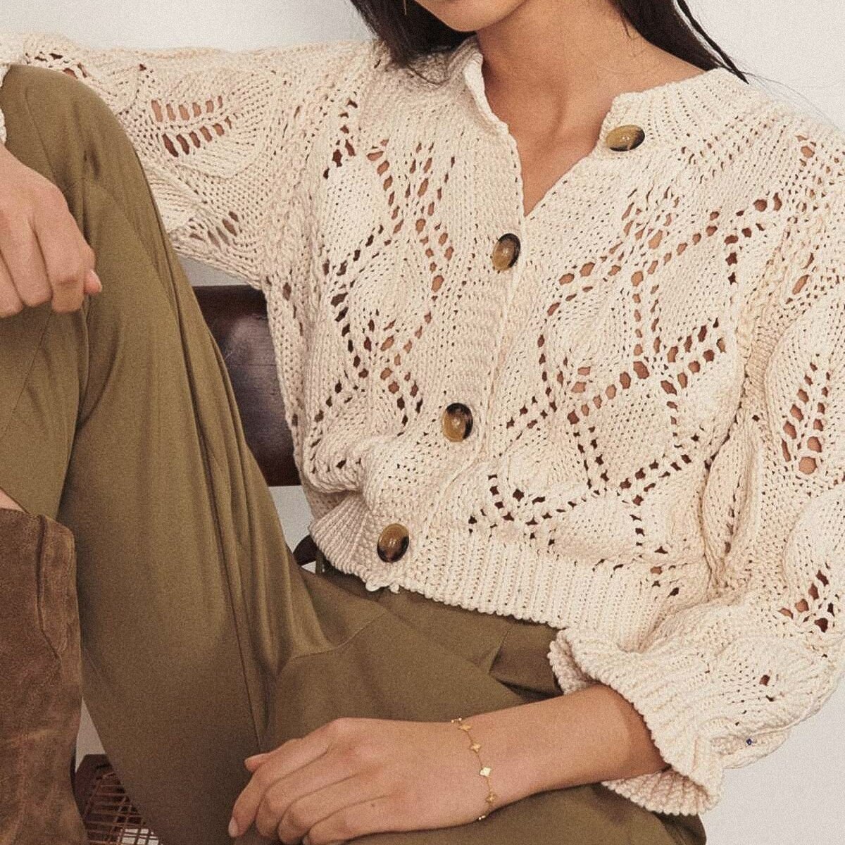 Кардиган с листьями от ba&sh. Обсуждение на LiveInternet - Российский  Сервис Онлайн-Дневников