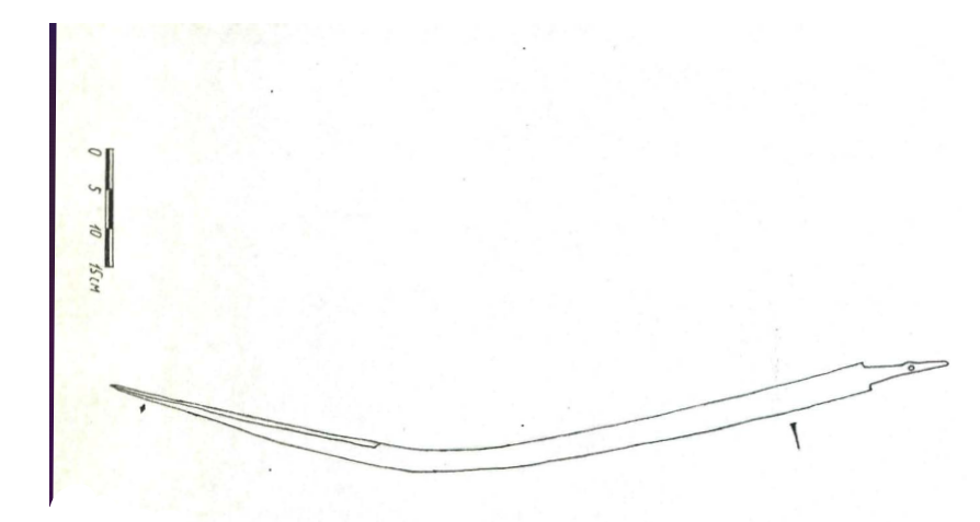 Отрисовка сабли № 758 из собрания Оружейной палаты. Описываемый тип.