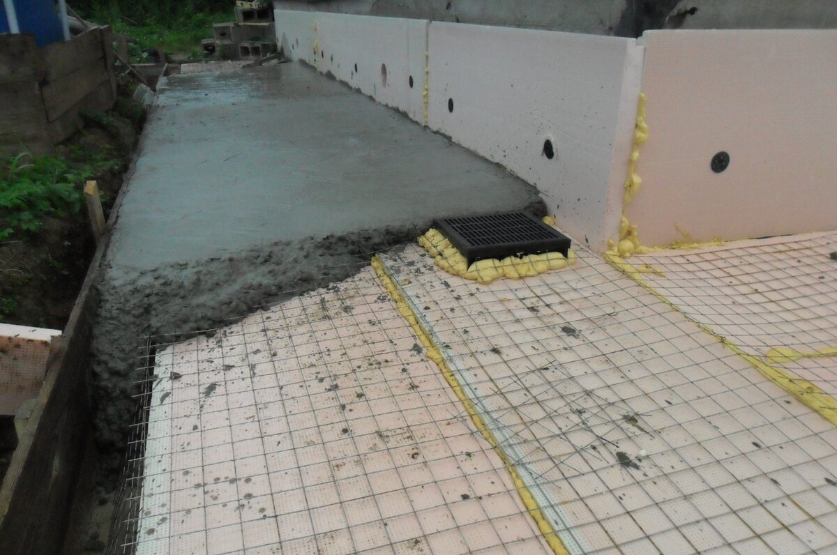 Утепленные фундамент и отмостка