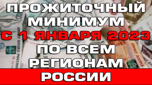 Прожиточный минимум 2023