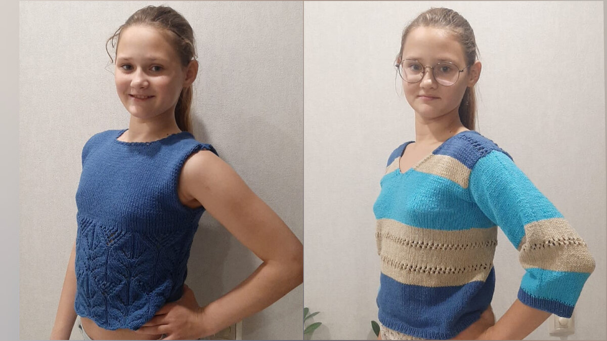 Последние дочкины обновки моего производства