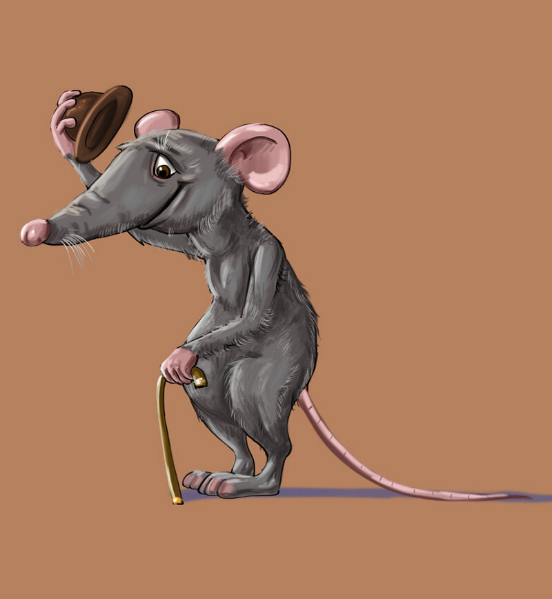 "Старый крыс" иллюстрация Максима Литвинова