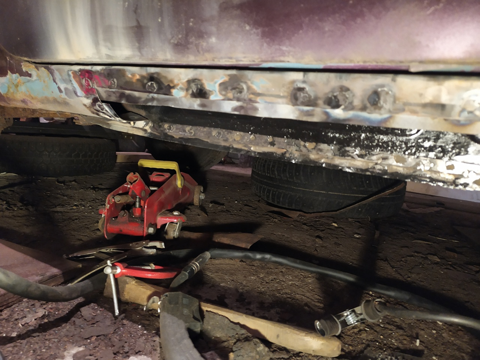 Подготовительные работы к вварке порога