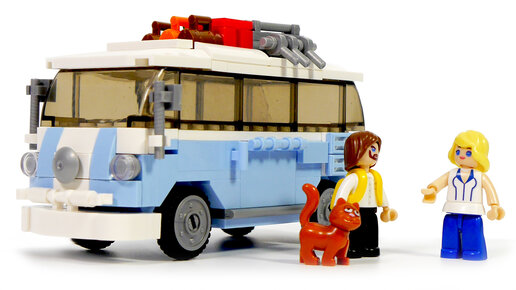 Собираем из LEGO автобус хиппи - Sluban Models M38-B0707 Classic Hippy Bus