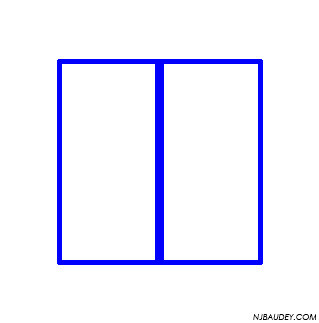 Оптическая иллюзия переоценки вертикали в одежде Глаза человека всегда смотрят в направлении линии. Возьмем два одинаковых по размеру квадрата.-2