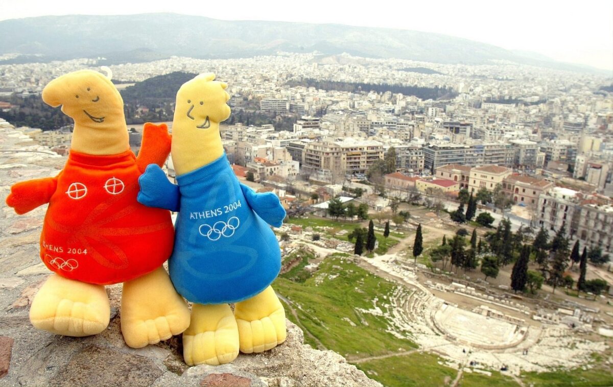 Талисманы Олимпийских игр в Афинах. Фото: Getty Images. 
