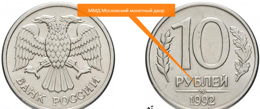 Эмблема монетного двора. Монетный двор 10 рублей 1992. 10 Рублей 1992 года. 10 Рублей 1992 без монетного двора. Логотипы монетных дворов 1992.