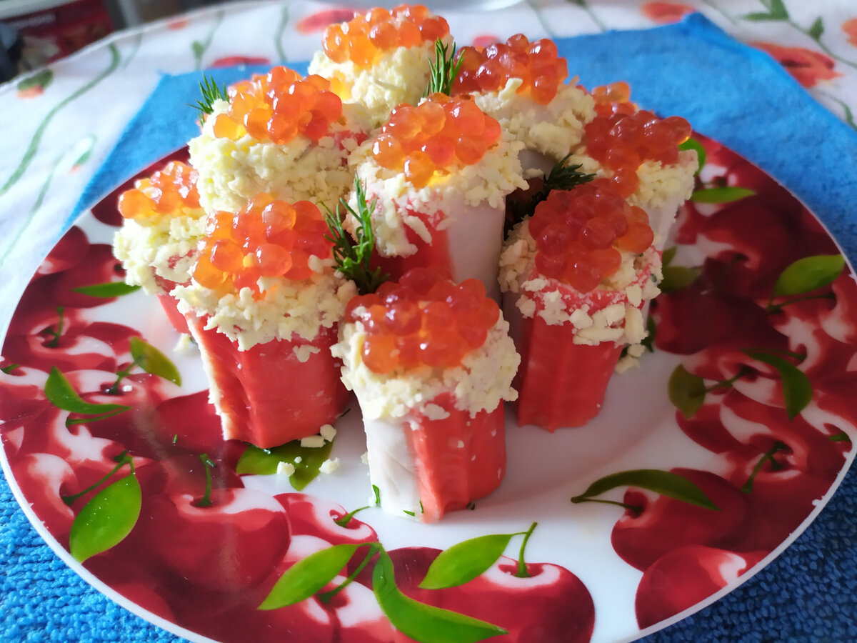Закуска из 6 крабовых палочек