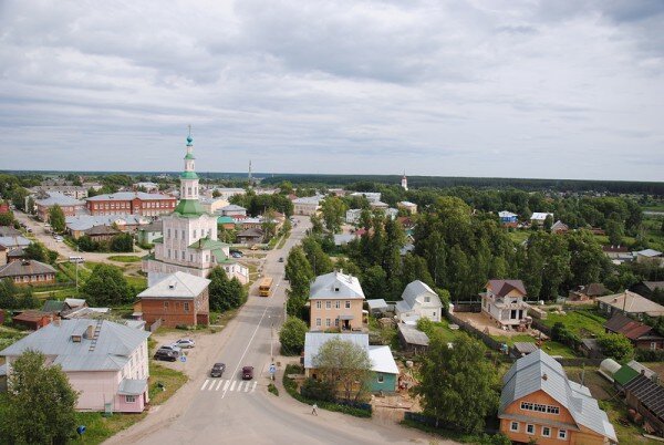 Тотьма. Население 10.000 человек