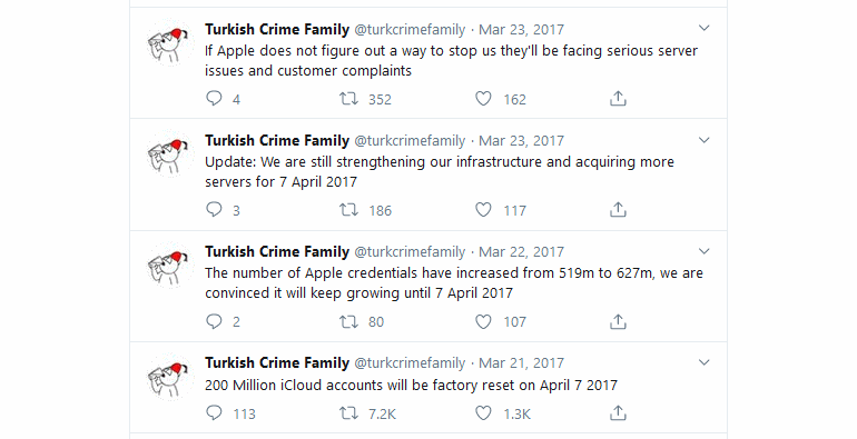 Из Twitter группировки Turkish Crime Family