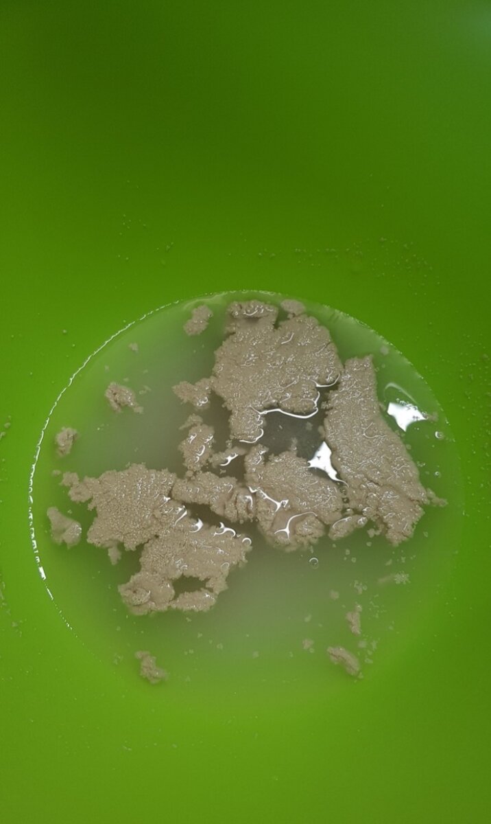 В теплую воду всыпать дрожжи и дать им постоять 5 минут. Только потом размешать.