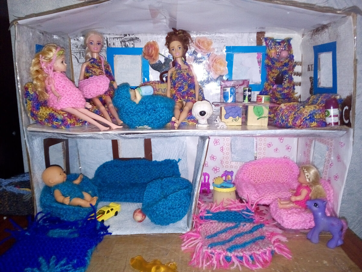 Домик куклы Барби своими руками ванная