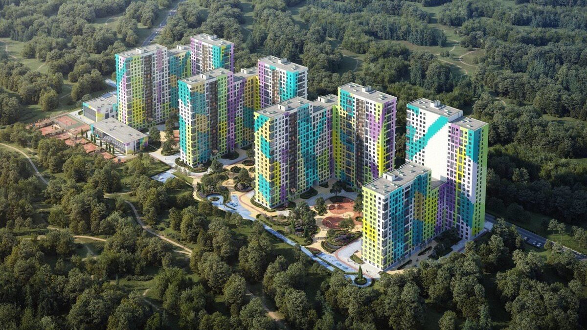 Вот так по планам должен выглядеть ЖК "Сказочный остров" у границ Лосиного острова. Фото с сайта 2gis.ru