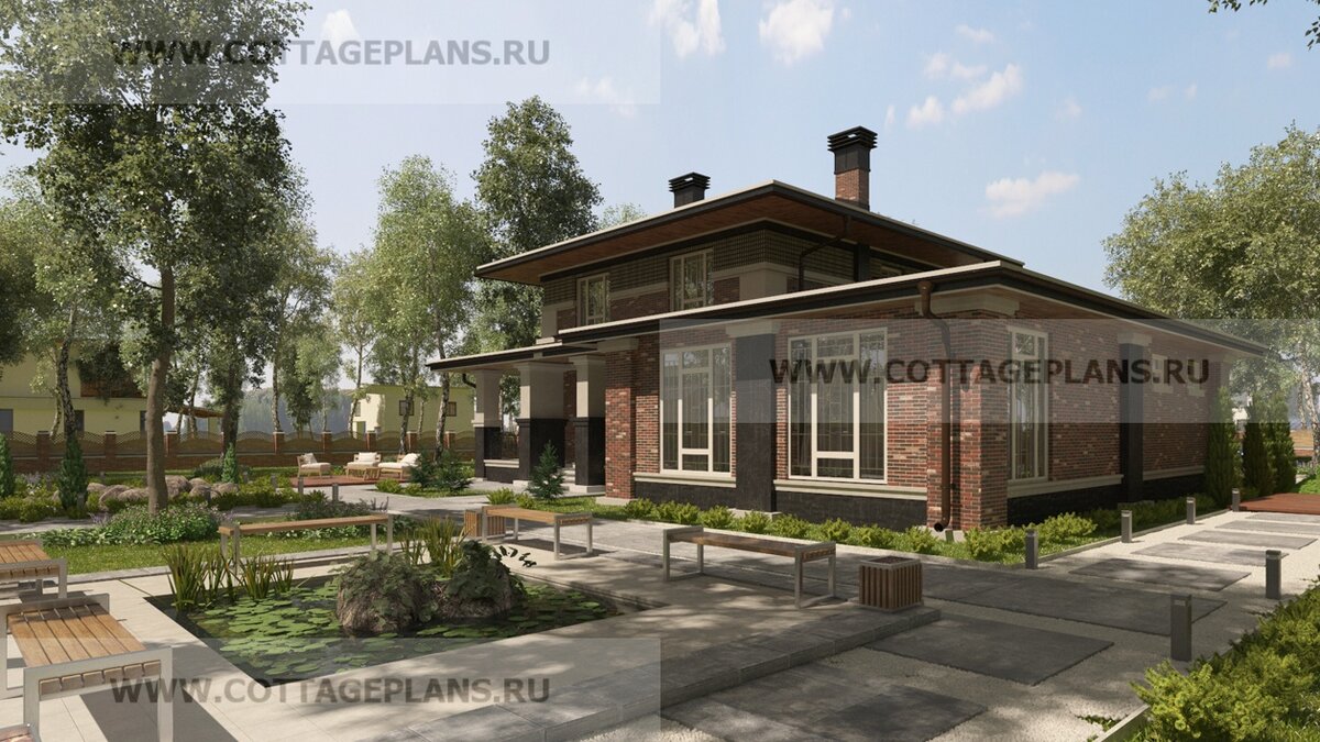 Фасады дома. Источник фото: https://www.cottageplans.ru