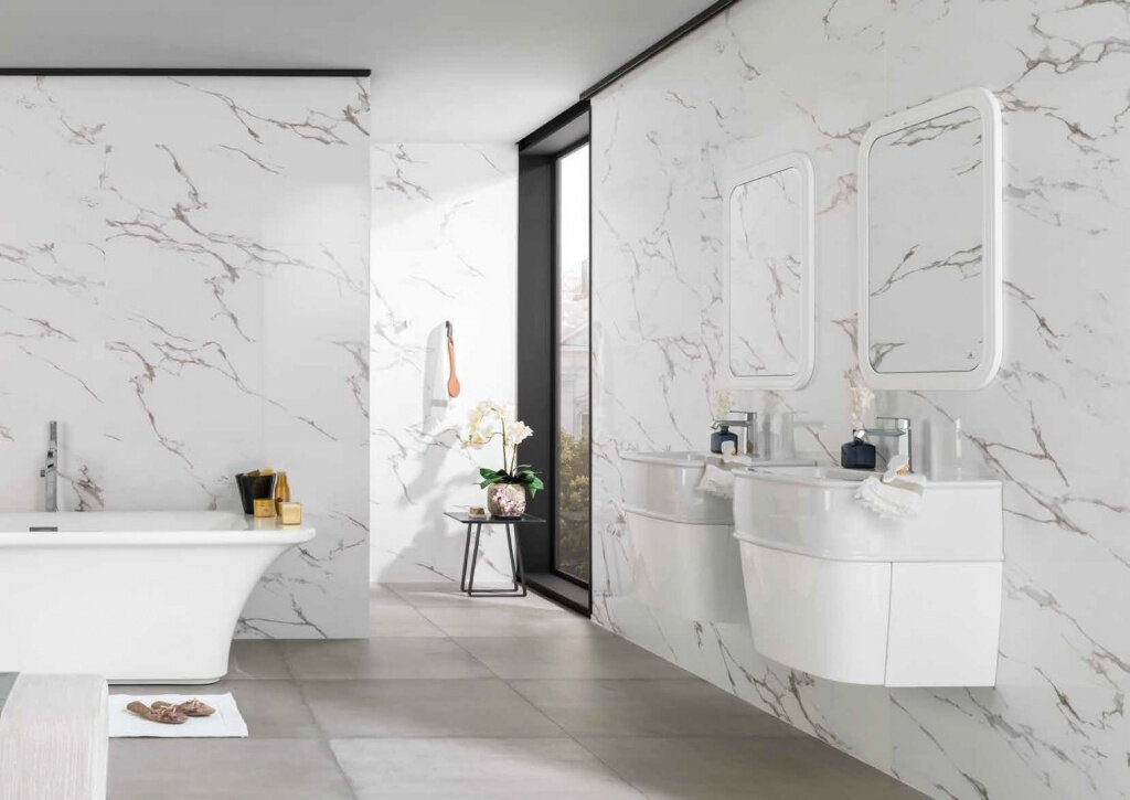 Porcelanosa Marmol Carrara - лучшая плитка под мрамор