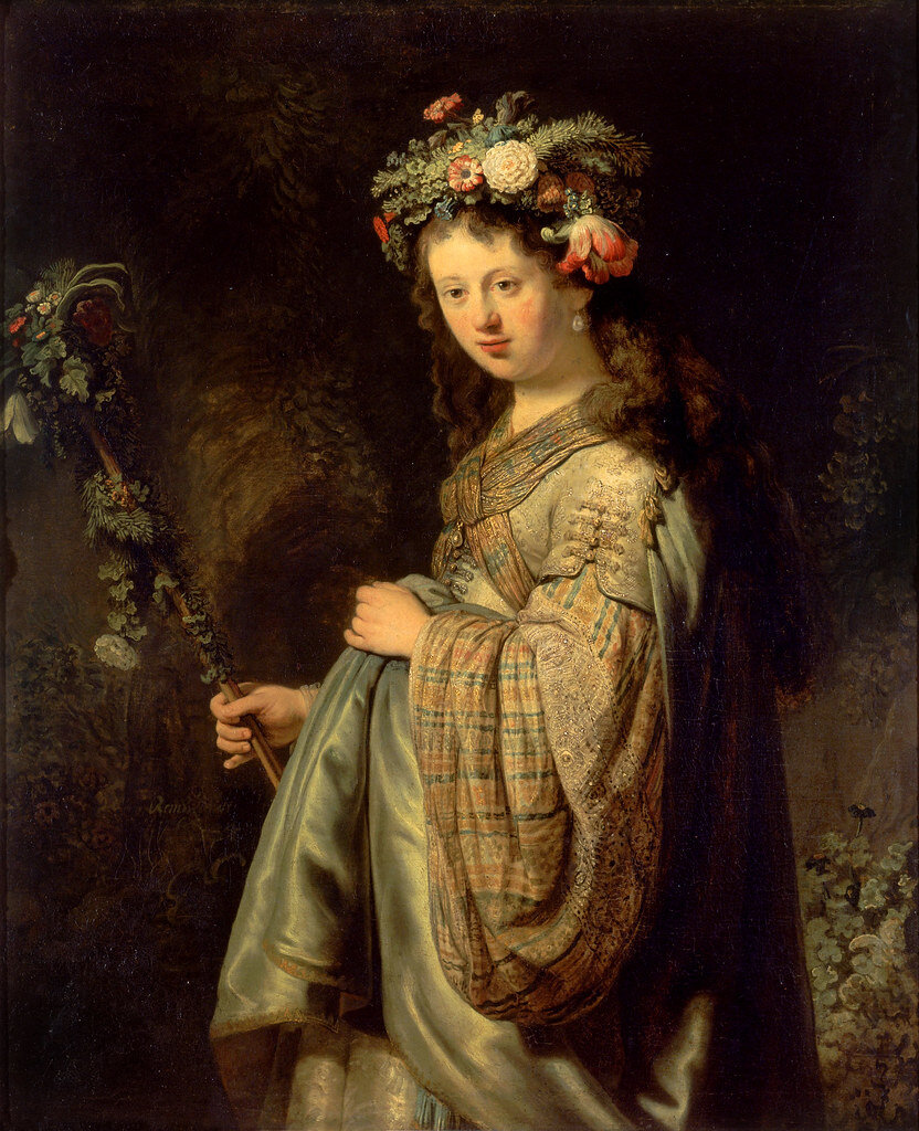 'Flora' by Rembrandt, 1634. Открытый источник.