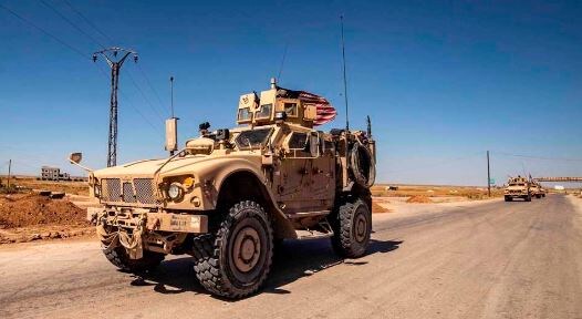Военный конвой США в Сирии