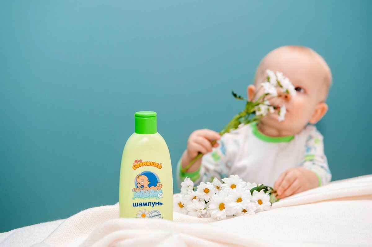 Шампунь с ромашкой «Моё солнышко» подходит для малышей с первых дней жизни.