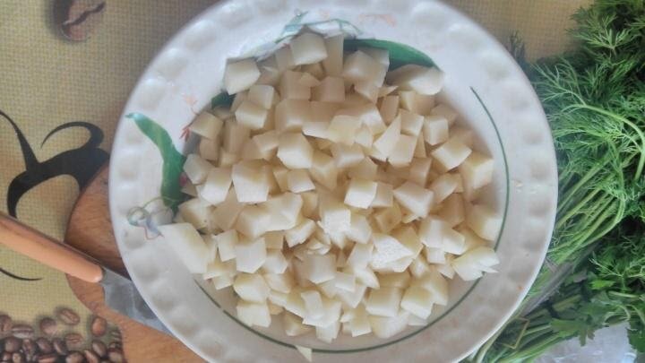 Порезанная картошка